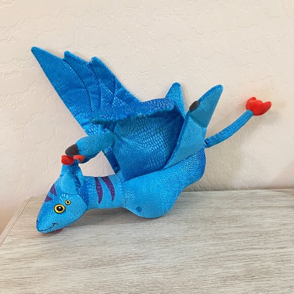 Disney Parks Stuffed Banshee Pandora Plush Stuffed Ikra Dragon Blue - Picture 2 of 8